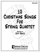 10 Christmas Songs For String Quartet P.O.D. cover